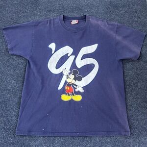 Vintage Disney Mickey Mouse Shirt Mens Large X-Large 95 Walt Disney World 90s
